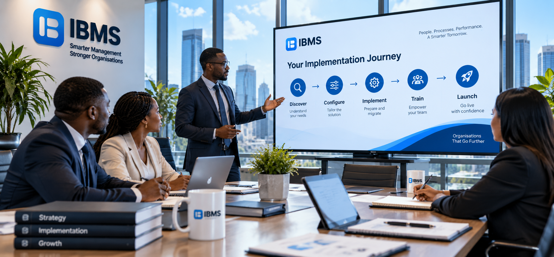 IBMS implementation meeting and implementation journey display