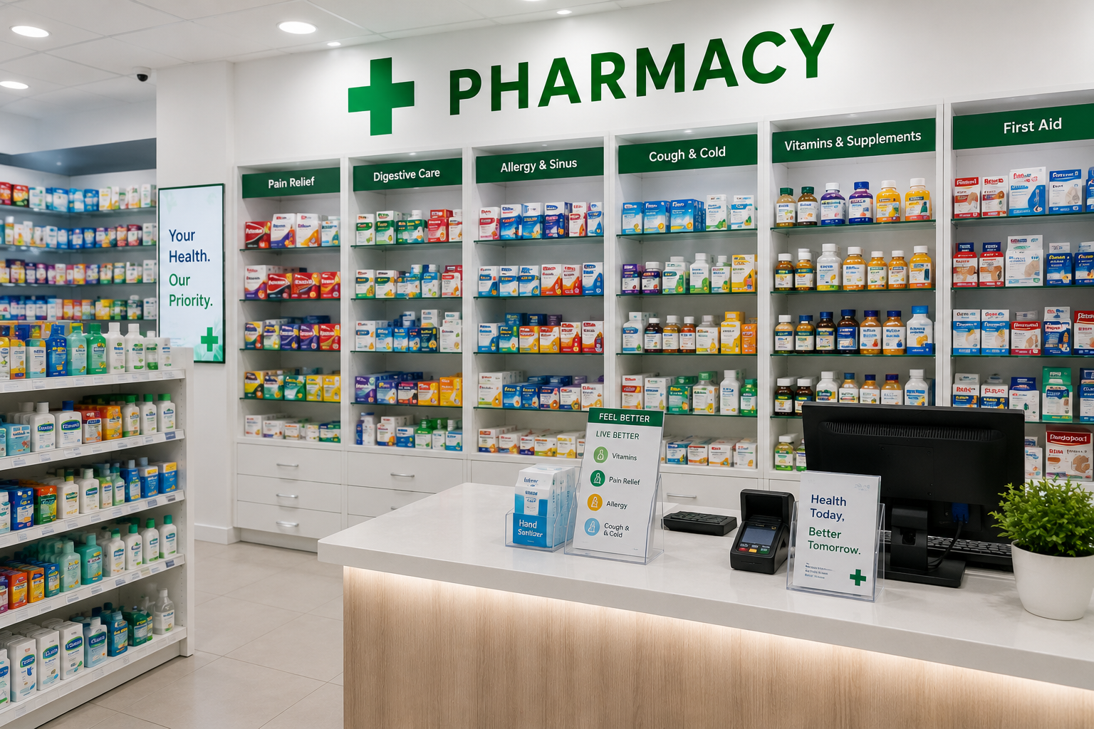 Modern pharmacy